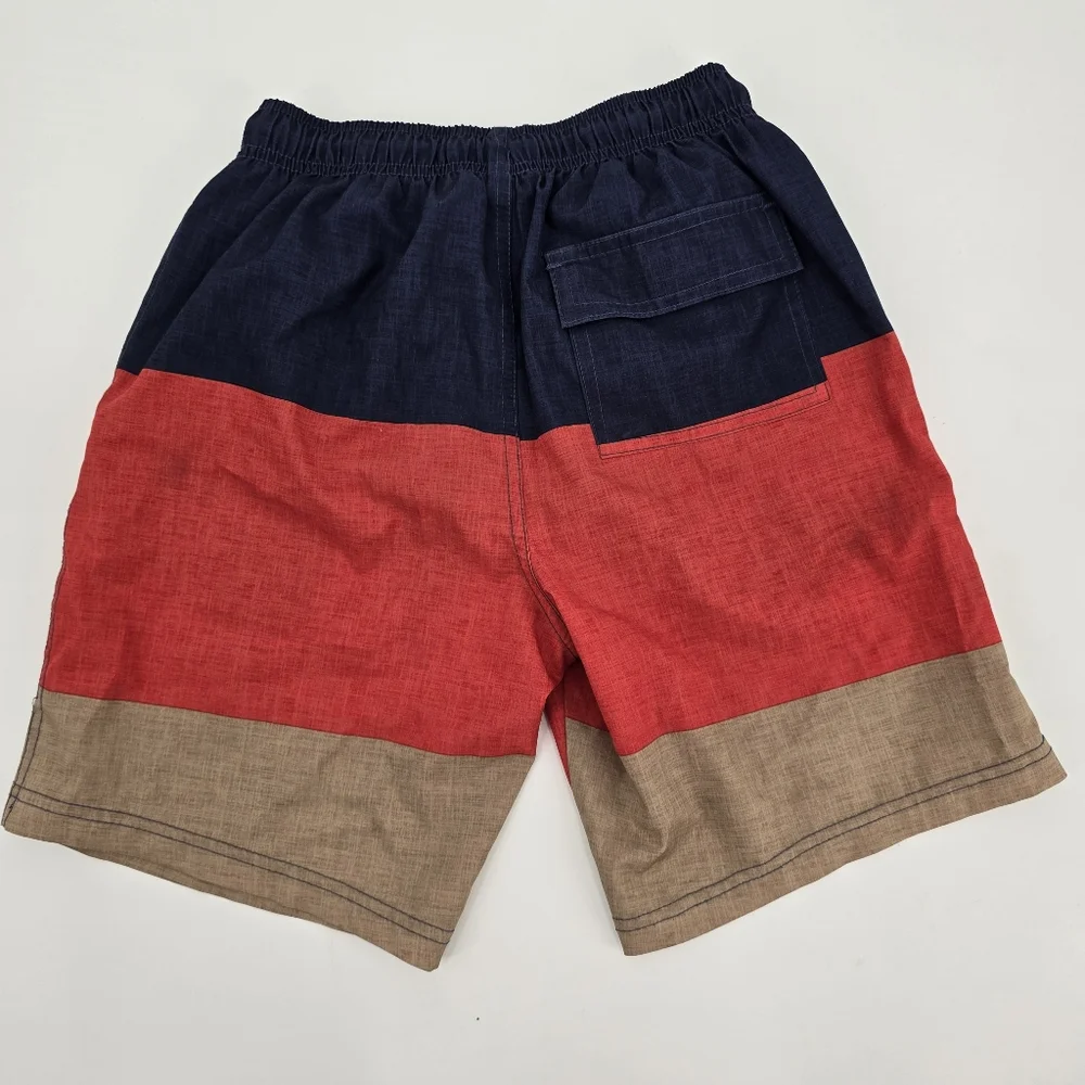 Sperry Color Block Boys Swim Trunks Size 7/8
